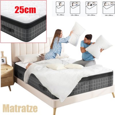 25cm Höhe Matratze 7-Zonen H3 Federkernmatratze 90x200 120x200 140x200 160x200