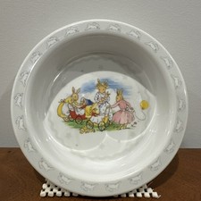 Bunnykins by Royal Doulton 2008 Baby Toddler Heavy Melamine Food Bowl Dish