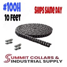 #100H Heavy Duty Roller Chain x 10 feet, 2 extra links, Great Quality!
