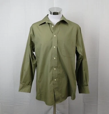 Barrington Men's Long Sleeve Button-Up Shirt 16 32/33 Olive Green #2561 - Image 1 of 4
