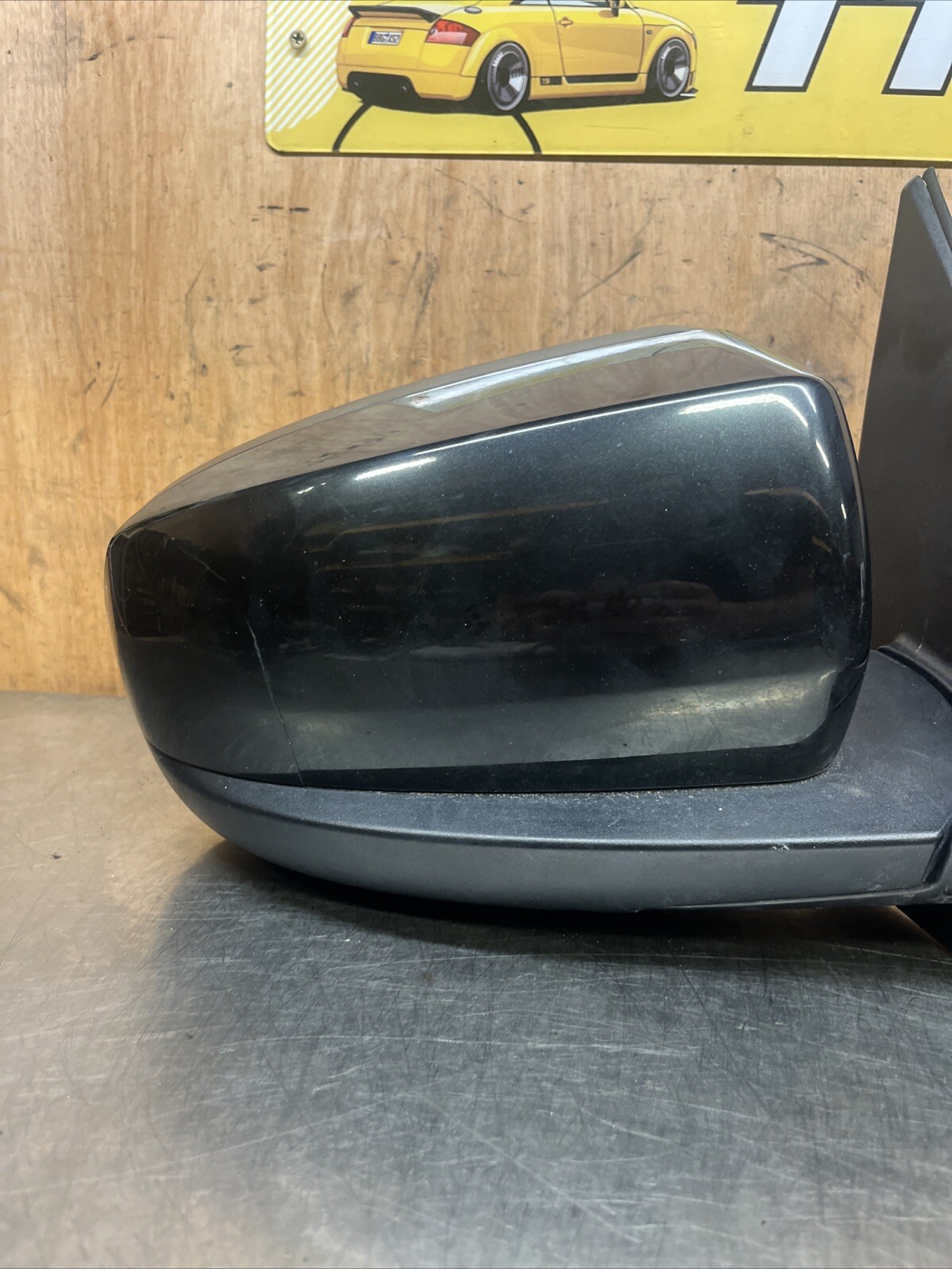 BMW X5 E70 Left Passenger Side Electric Wing Mirror Black N/s 