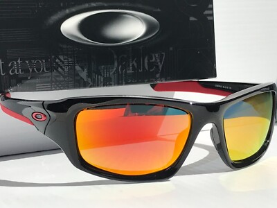 Oakley VALVE Shiny Black Ducati Red POLARIZED Galaxy Ruby Mirror