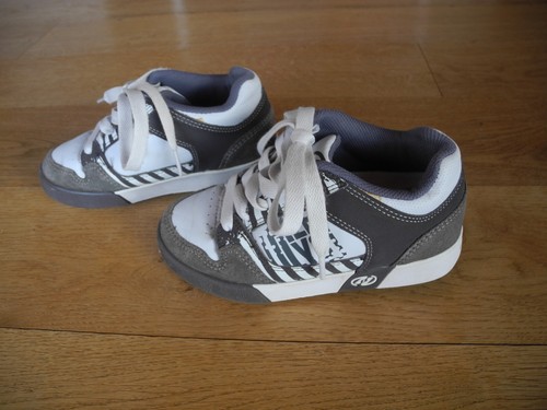 Original Heelys Sneakers mit Rollen Rollschuhe Gr. 33 grau weiß Rollenschuhe - Bild 2 von 6