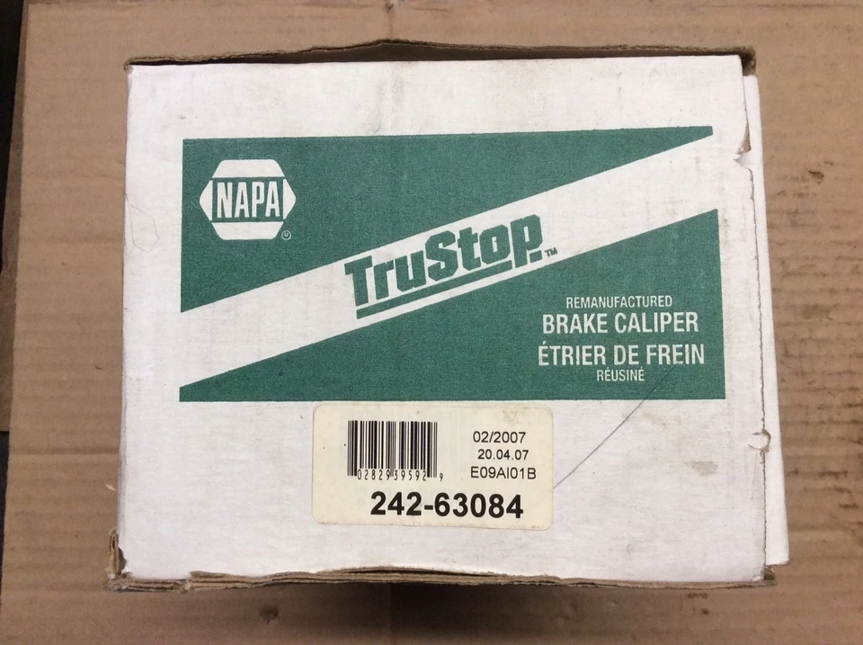 Pinza de freno de disco delantera derecha NAPA 242-63084 TruStop remanufacturada NUEVA  Foto 2 de 4