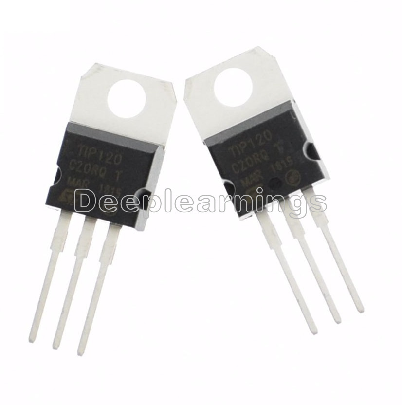 10x TIP120 NPN Power Transistors – 60V 5A TO-220 For Amplifier Projects