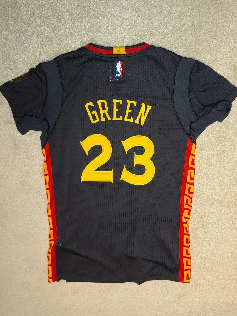 Draymond Green Warriors Chinese New Year Adidas 2016 Pro Cut Jersey, Size L