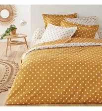LA REDOUTE INTERIEURS Housse de couette imprimé pois pur coton 240 x 260 cm