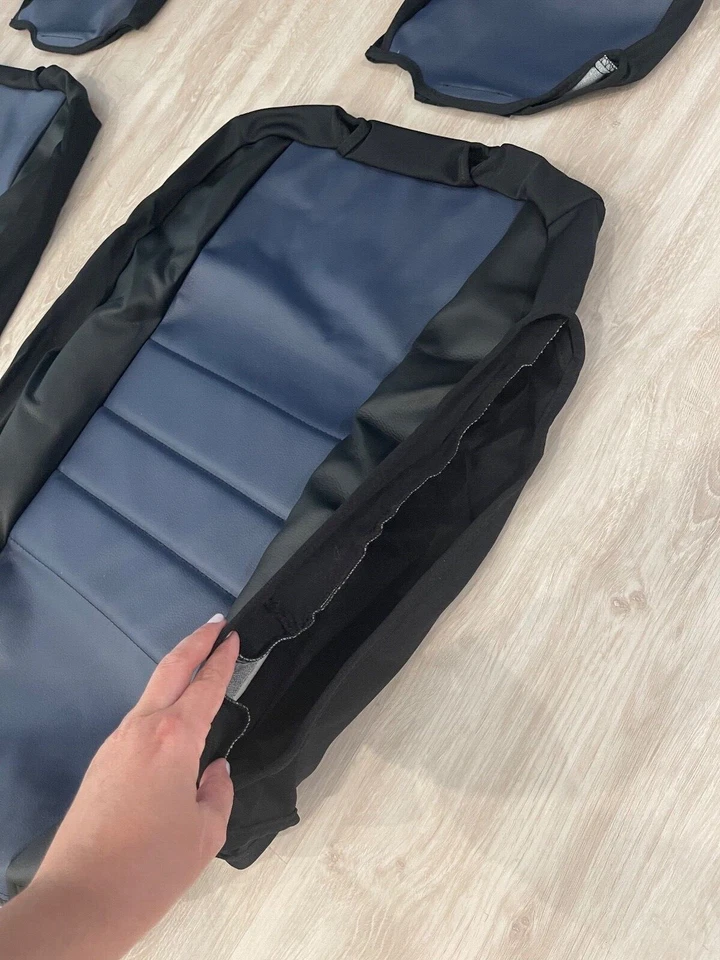 Nuevas fundas de asiento de cuero sintético para Ford F-150 2015-20 SuperCrew Cab FIA SL67-34 y 62-38 Foto 4 de 4