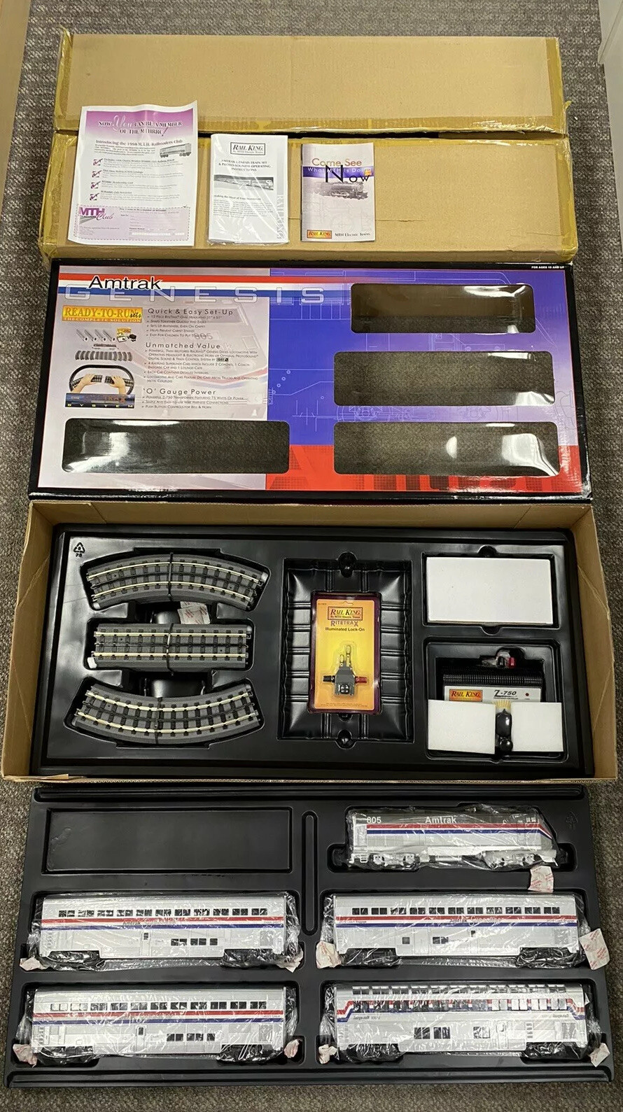 amtrak o gauge train sets