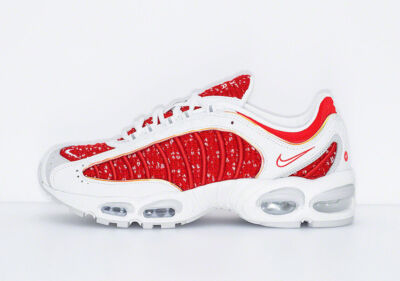 Supreme × Nike Air Max Tailwind 4 Red White AT3854-100 Men's Size