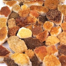 Citrin Brasilien A - Qualität Stufen Geode Druse Ø 35 - 120 mm / 10 - 300 g TOP