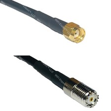 LMR240UF RP-SMA MALE to MINI UHF FEMALE Coax RF Cable USA-Ship Lot
