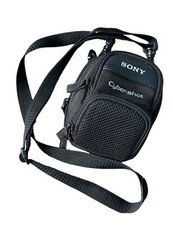 Sony Cyber-Shot Camera Small Carrying Pouch Soft Case Bag Black Zipper