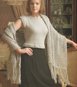 Details About Knitting Pattern Ladies Glitter Glitz Shawl Blouse Top Instructions
