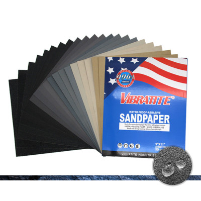 230x280mm VIBRATITE 996A Wet and Dry Abrasive Sandpaper Grit 60-10000 Sand Paper