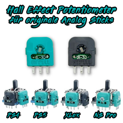 Hall Effect Potentiometer für ORIGINAL  Controller Analog Stick Drift Fix Poti