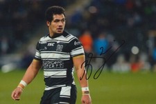 Bureta Faraimo Hand Signed 12x8 Photo - Hull FC - Rugby League Autograph 1.