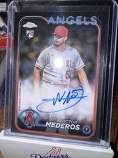 RA-VME Victor Mederos 2024 Topps Chrome Update Rookie Auto Angels 