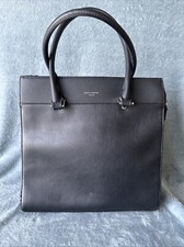 Borsa a mano David Jones Paris nera quadrata ecopelle borsetta tote 4 scomparti