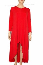 Red V-Neck Long Sleeve Plus Size Sexy Dress XXL (US 18 - 20)