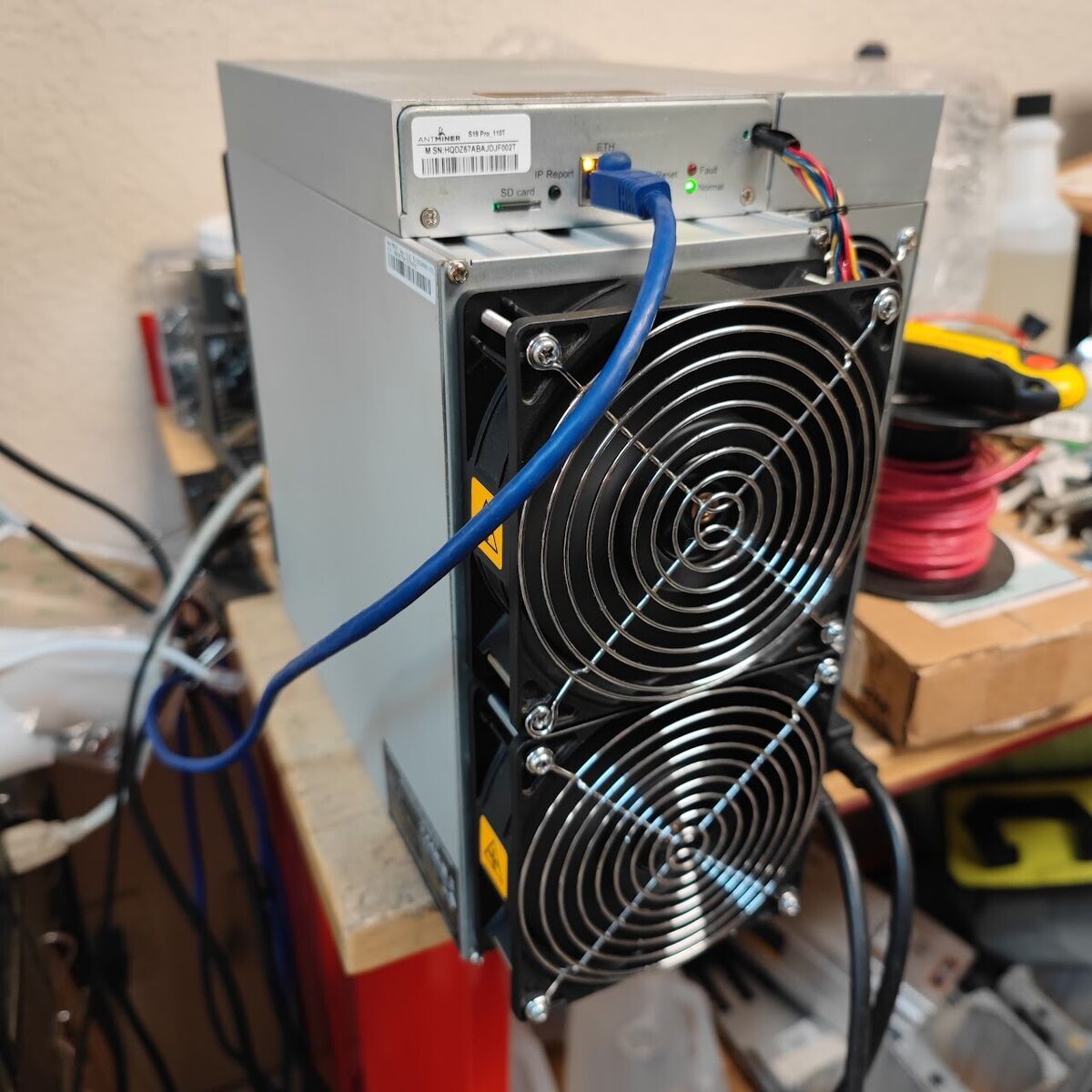 Bitmain Antminer S19 Pro 110T 3250w Bitcoin Miner USED Full Bitmain Antminer S19 Pro 110T 3250w Bitcoin Miner USED Full