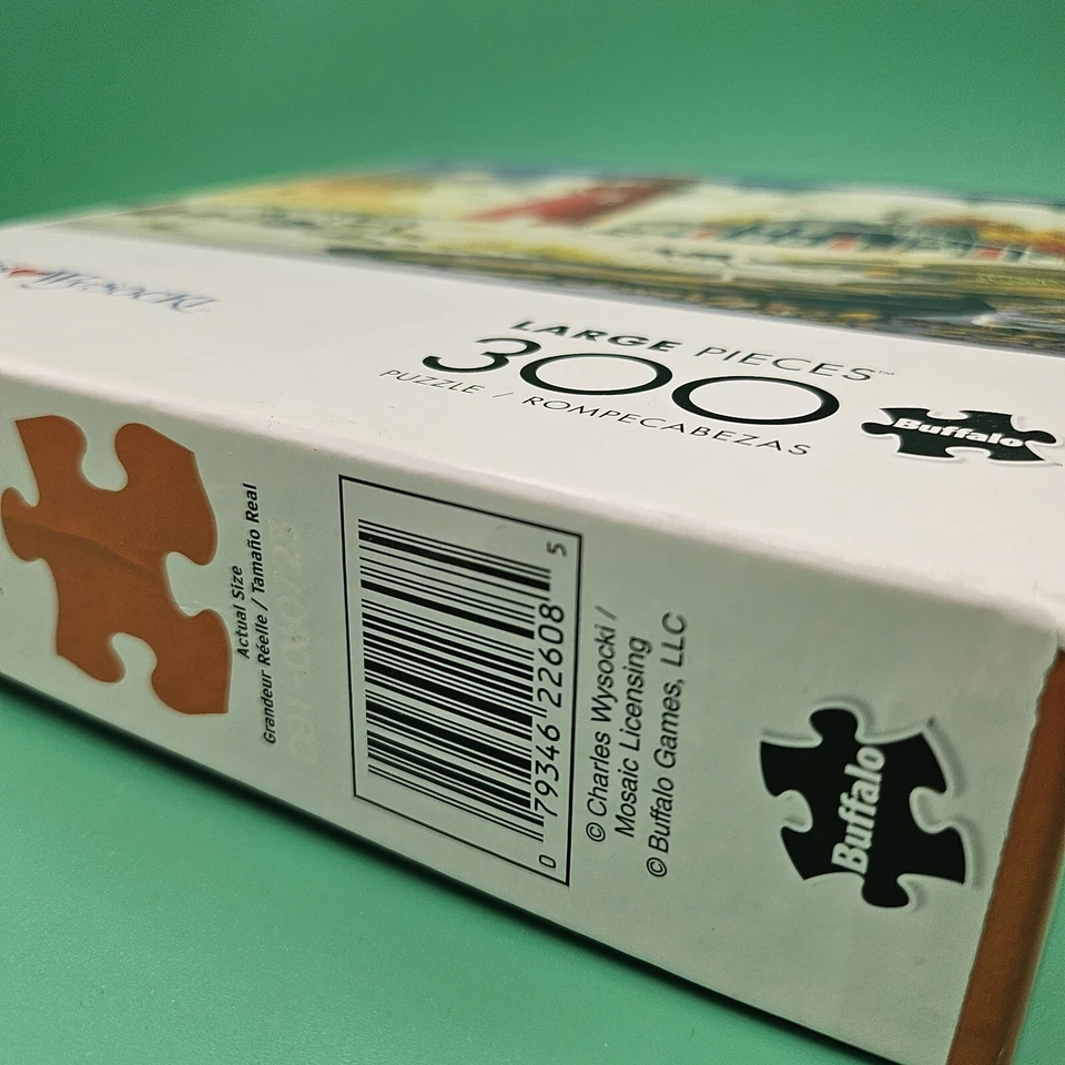 Buffalo 300 Large Pieces Charles Wysocki Red Lighthouse Puzzle COMPLETE VG+ - Image 3 of 4