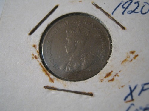 Kanada 1920 Georg V kleiner Cent, im alten 2x2, schöner Zustand geringe Gebrauchsspuren - Bild 2 von 5