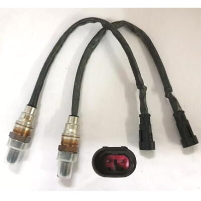 2pcs Motorcycle O2 Oxygen Sensor Fit for 2006-2012 Harley-Davidson Dyna 27683-07