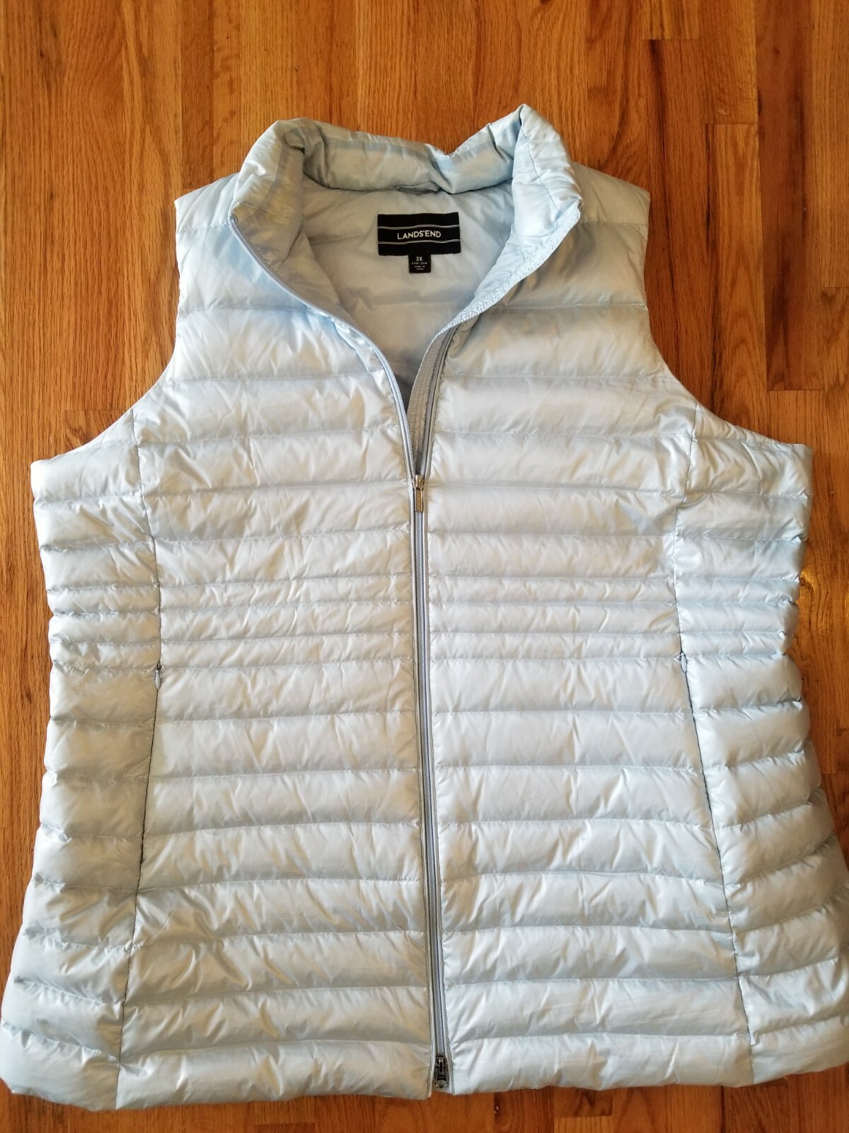 lands end long down vest