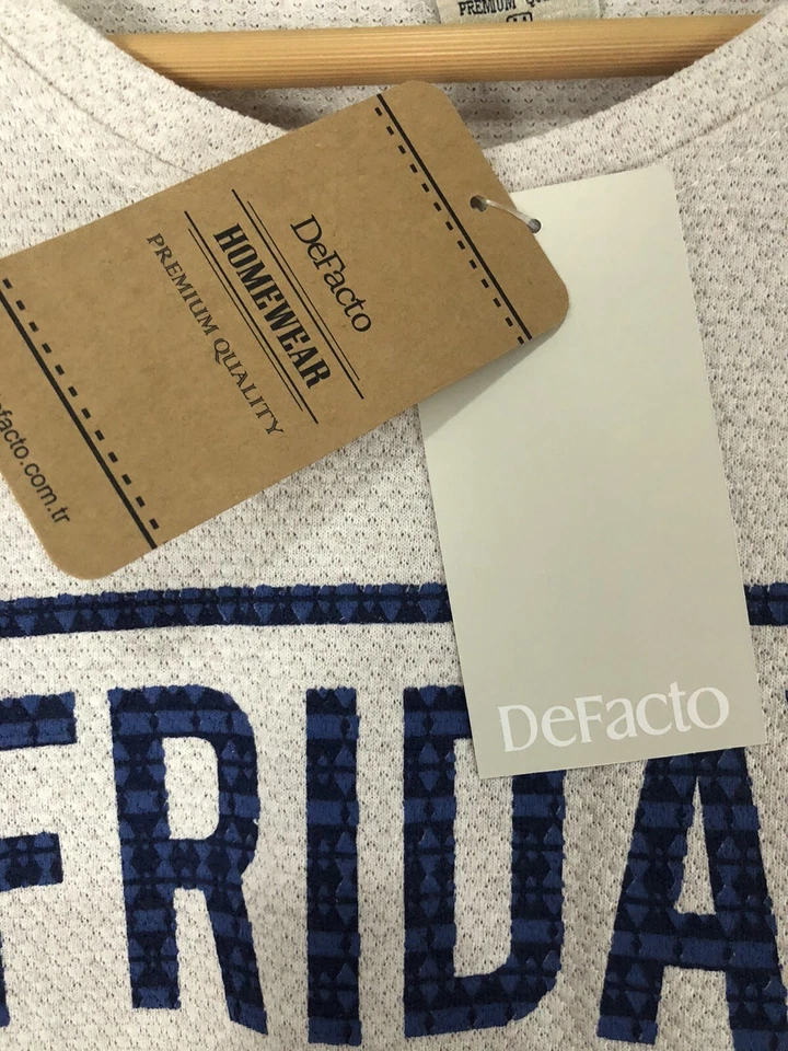 Conjunto de pijama de facto para hombre conjunto grande para dormir pantalones de salón camisa Friday Forever N81 Foto 2 de 4