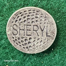 Personalized Metal Golf Ball Marker for Sheryl