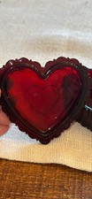 avon red glass dishes products for sale | eBay