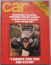 CAR magazine June 1972 featuring Opel Manta, Toyota Celica, Piper, Mercedes C111
