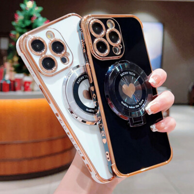 Handyhülle Für iPhone/Samsung/Google Magnetic Silikon Schutz Ring Stand Case