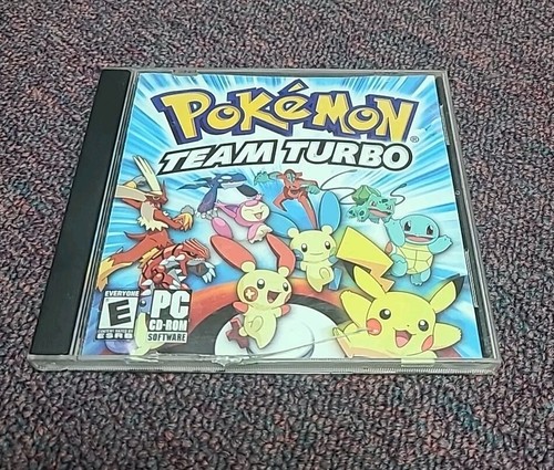 Pokemon Team Turbo PC CD Rom Software Windows 98 XP ME (Ships Immediately!)