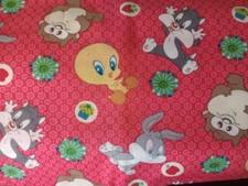 looney tunes babies bugs fun fabric 14 by 10 inch red