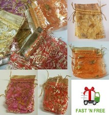 SMALL Luxury Organza Gift Bags Wedding Party Favour Xmas Jewelry Candy Pouches