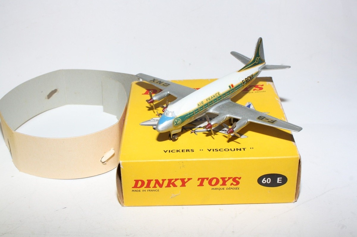 Avion de ligne Vickers Viscount AIR FRANCE plane - DINKY TOYS 60E