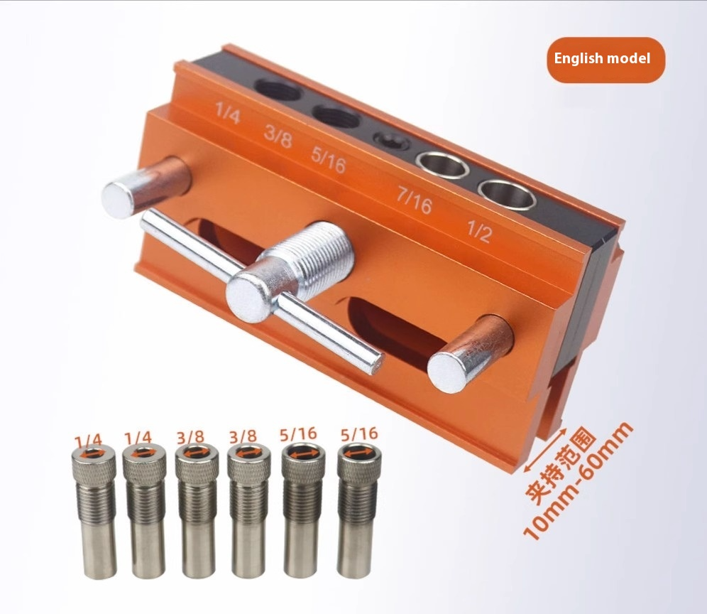 Gabarit De Perçage Métrique Pour Tourillons - Guide Centré Pour Bois 6-12mm