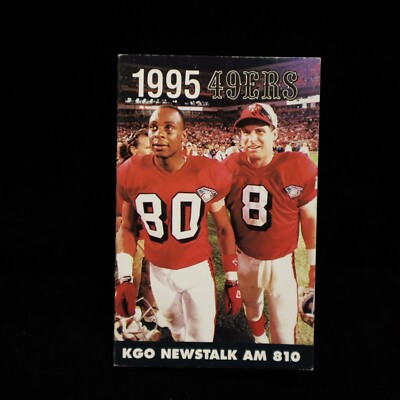 1995 Jerry Rice Steve Young San Francisco 49ers KGO 49ers Team Schedule