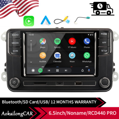 6.5'' CarPlay Android Auto Car Radio For VW Golf Touran CC RCD440 PRO RCD330 360