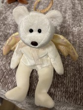 Ty The Angel Bear Beanie Buddy - 9337