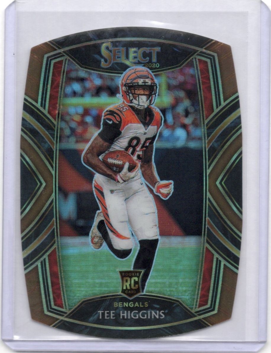 2020 Panini Select - Club Level Copper Prizm Die-Cut #260 Tee Higgins /355 (RC)