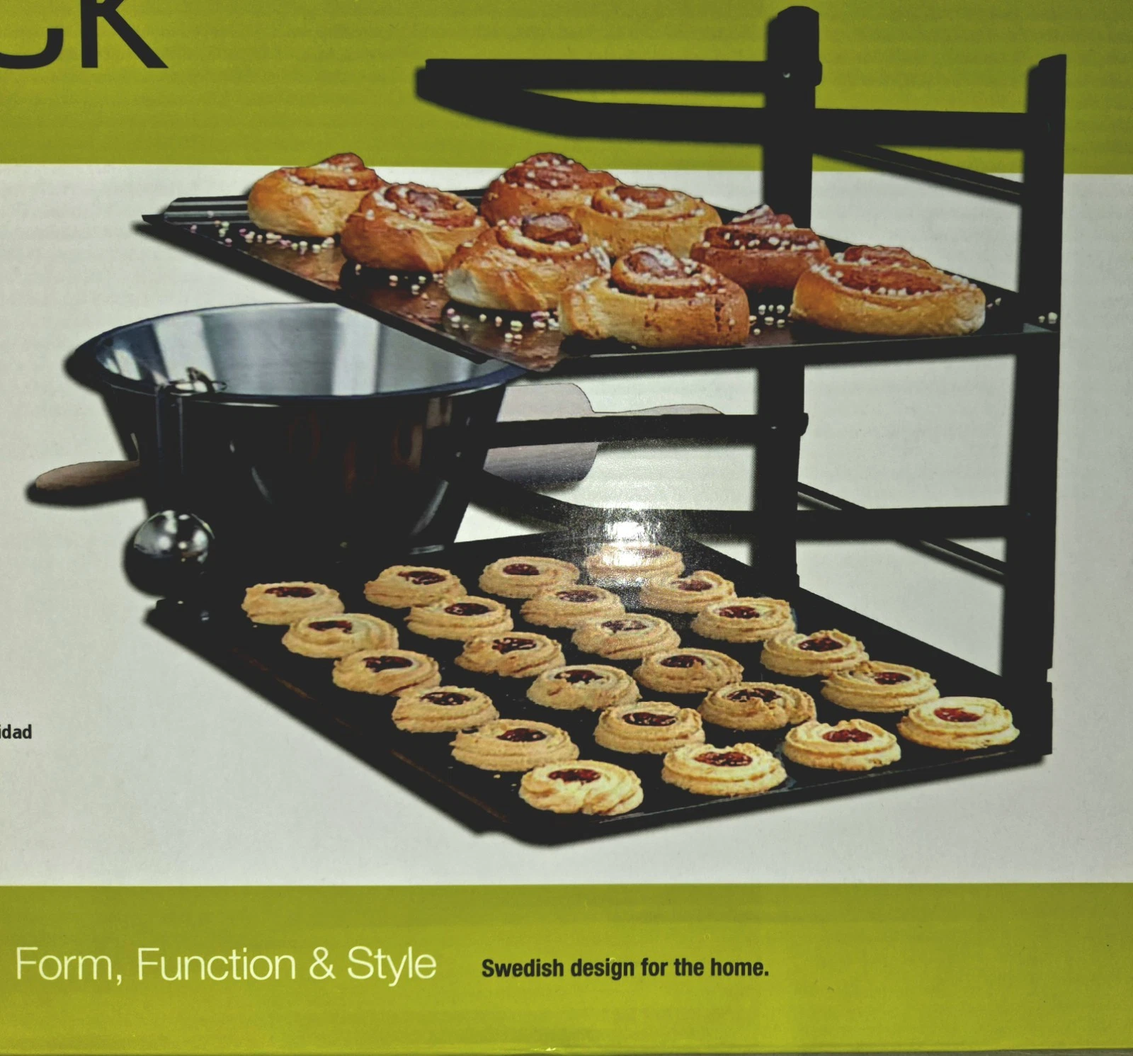 Linden Sweden Baker's Cooling Rack, a 4-tier Collapsible Metal Rack - New In Box
Opens in a new wind