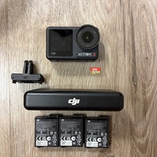 DJI Osmo Action 4 Camera Combo w/ 3 Batteries Battery Case 256GB MicroSD