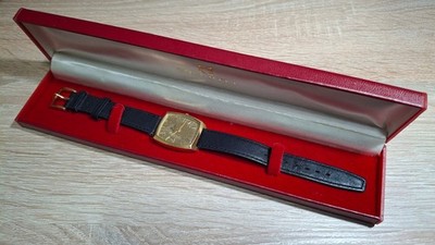 ZENITH Cushion 27x35 GOLD FILLED 20 Mic Quartz ETA 901005 1J ORGNL BOX SERVICED