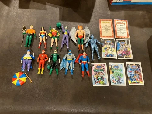 1984 Kenner DC Super Powers Action Figures Lot & Case Vintage Superman Batman