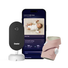 Owlet Dream Duo   Smart Baby Monitor Camera  Dream Sock Brand New- Dusty ROSE