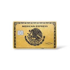 Mexican Express Gold Card Credit Card Sticker Debit Skin Decal Cover Art 2