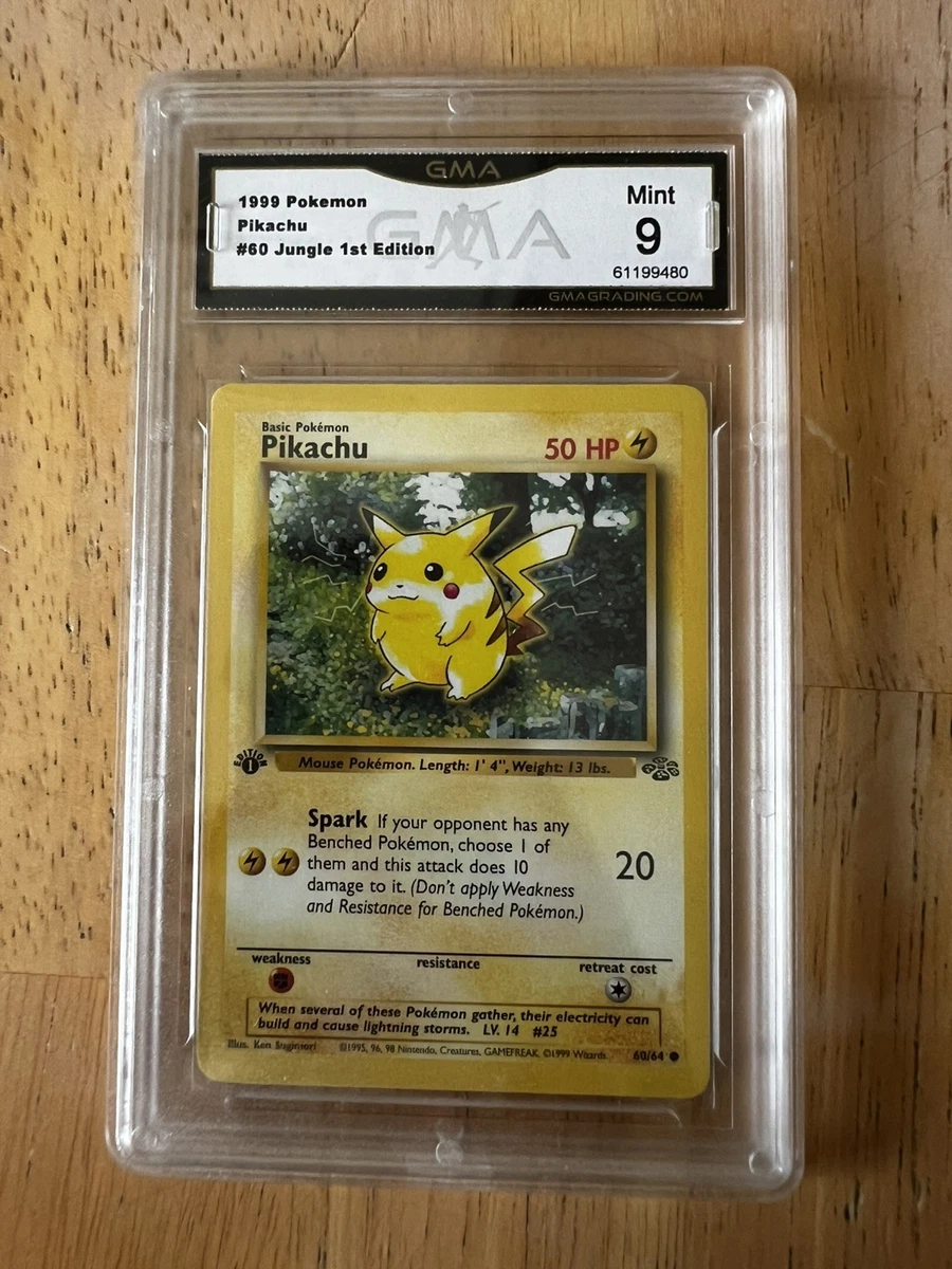 Pikachu Pokémon TCG Grade 9 Jungle Individual Collectible Card